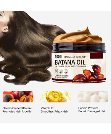 Organic Batana Oil for Hair Growth - 100% Pure Natural Oil for Men & Women - Prevent Hair Loss & Enhance Thickness - 120mL - Buy Online on GoSupps.com