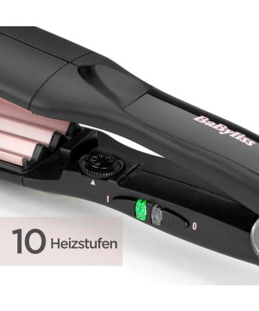 BaByliss The Crimper Crimping Iron - 10 Temperature Settings up to 210 C Automatic Switch-off Pink Black 2165CE - International Shipping Available - Buy Online on GoSupps.com