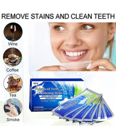 Peroxide-Free Tooth Whitening Strips | Natural Formula Safe for Enamel | 14 Pieces for Quick Spot Removal - Buy Online on GoSupps.com