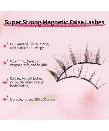 Mlen Diary Magnetic Eyelashes Magnetic Lashes kit Reusable False Eyelashes Without Eyeliner Upgraded 3D Dual Magnetic Eyelashes (01 Sunflower) - Buy Online on GoSupps.com