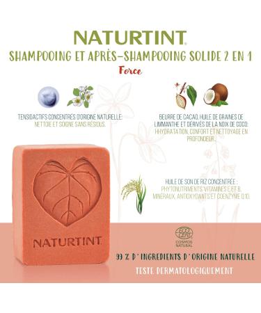 Naturtint Eco Fortifying 2in1 Solid Shampoo/Conditioner for Damaged Hair without Silicones/Parabens Red 75 ml - Buy Online on GoSupps.com