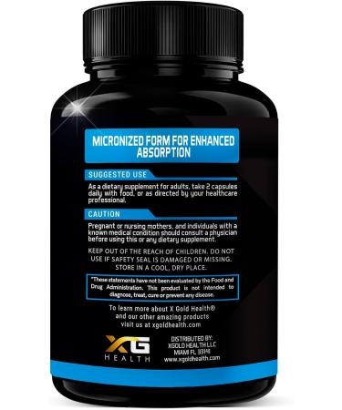 Palmitoylethanolamide Pea Supplement 600 mg | Micronized & Highly Purified | 120 Capsules | Made in USA | Optimal Bioavailability for Men & Women - Buy Online on GoSupps.com