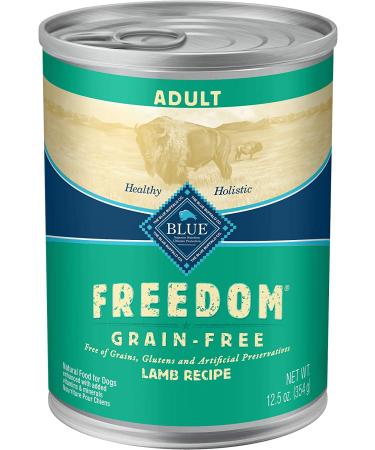 Blue Buffalo Freedom Grain-Free Lamb Wet Dog Food 12.5 oz Can (Pack of 12) - Buy Online on GoSupps.com