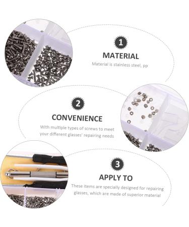 Lurrose Glasses Repair Tool Set - Professional Tweezers & Screwdriver for DIY Glasses - 2-Piece Accessory Set - Buy Online on GoSupps.com