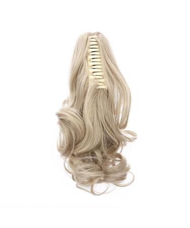 Buy S-NOILITE Voluminous Hair Extension - 30cm Wavy Ponytail Braid in Ash Blonde & Bleach Blonde | International Shipping - Buy Online on GoSupps.com