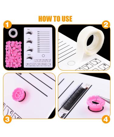 200 PCS Glue Rings Lash Extension & Flower Cup Holder - Pink Easy Fan Lash Rings for Volume Lash Extensions - Eyelash Extension Supplies - Buy Online on GoSupps.com