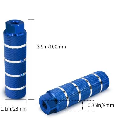 Vansa 3/8 - 26 Teeth Aluminum Alloy Bike Pegs for Mountain BMX - Blue (1 Pair) - Buy Online on GoSupps.com