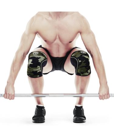 Rehband Kniebandage 7mm Neopren f r Kraftsport & Fitness | Flexible rutschfeste Kniebandage f r Herren & Damen - 1 Paar Camo - Buy Online on GoSupps.com