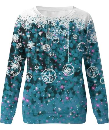 Shop Women s Christmas Sweater | Santa Claus & Elk Print Pullover Tops - Festive Holiday Apparel - Buy Online on GoSupps.com