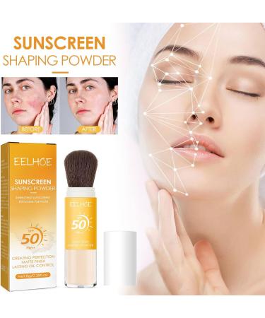 Sitovely Natural Sun Protection Setting Powder SPF 50 Sunscreen Setting Powder Matte Mineral Finish Loose Face Powder Translucent Lightweight Oil Control - Buy Online on GoSupps.com