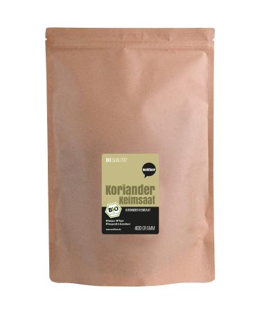 Wohltuer Graines de coriandre bio de qualit alimentaire + r gional du sud de l'Allemagne + paquet de 400 g