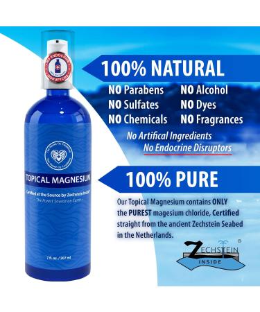 Certified Zechstein Magnesium Oil for Fast Absorption - 14 fl oz Glass Bottle - Buy Online on GoSupps.com