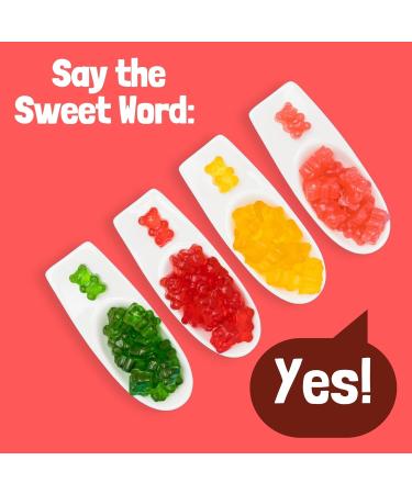 GoGummy Low Sugar (1g) Gummy Bears by Jimmy Sevigny | Raspberry Fruity Gummies | High Fiber No Sugar Alcohols Gluten Free | Pack of 12 x 50g Bags - Buy Online on GoSupps.com