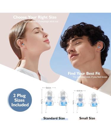 Pressure Equalizing Ear Plugs - 2 Pairs for Airplane Travel 25dB Noise Reduction Reusable Silicone for Adults & Kids 12+ Fits All Ear Canals - Blue - Buy Online on GoSupps.com