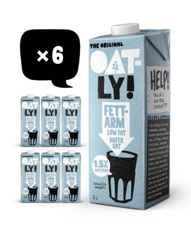 Oatly Oat Drink 1.5% Fat - Pack of 6 (6 x 1 litre)