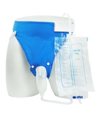 Urine Collection Bag Portable Silicone Female Urinal with Leak Proof Catheter and Drainage System for Female Incontinence bedridden Patients (Female)