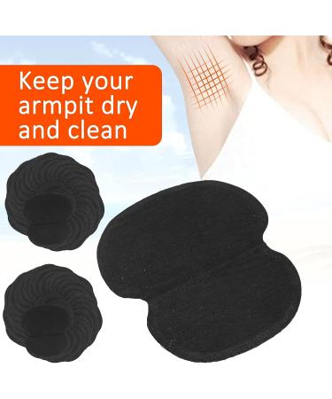 60Pcs Underarm Sweat Pads | Adhesive Absorbing Armpit Shields for Women and Men - Black - Buy Online on GoSupps.com