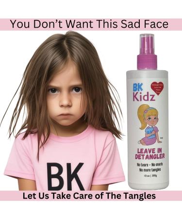 Hair Detangler Spray 10oz | Tangle-Free Solution for Girls | Easy Hair Care - Buy Online on GoSupps.com