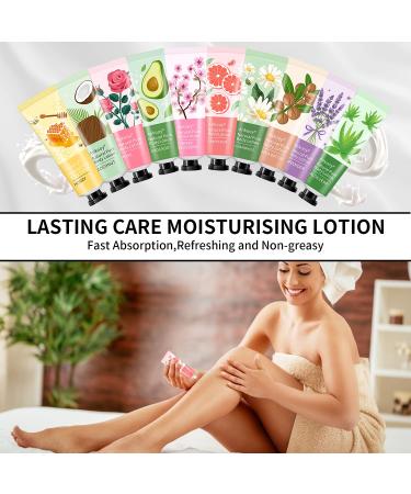 20 Pack Natural Scented Body Lotion Set for Dry Skin - Shea Butter Moisturizer Travel Size Gift for Her - Buy Online on GoSupps.com