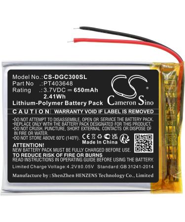 Estry 650mAh Battery Replacement for De AH-GC30 PT403648 | High-Quality International Shipping - Buy Online on GoSupps.com