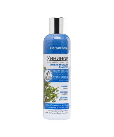 Herbal Time Micellar Shampoo with Quinine | Hair Loss Treatment | Paraben Silicone and Sulfate Free | 200 ml