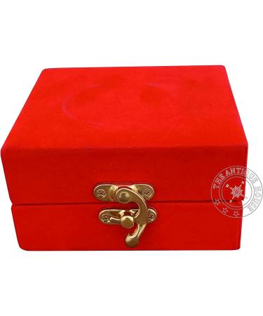 Red Heart Cremation Keepsake Urn with Brass Stand - Mini Pet Memorial - Buy Online on GoSupps.com