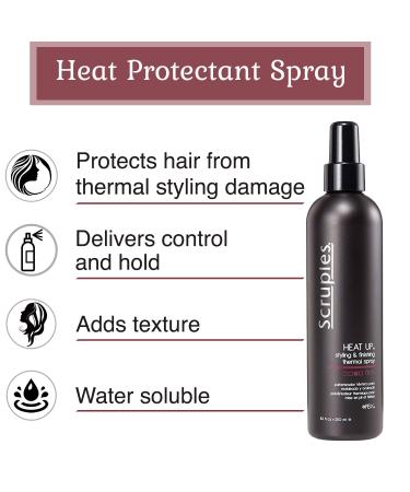 Scruples Heat Up Thermal Spray 8.5oz - Styling and Finishing for Hair Protection - Buy Online on GoSupps.com