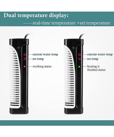 HITOP 300W/500W Digital Aquarium Heater | Submersible Heater with Temperature Display and External Controller for Fish Tank up to 150 Gallon - Buy Online on GoSupps.com