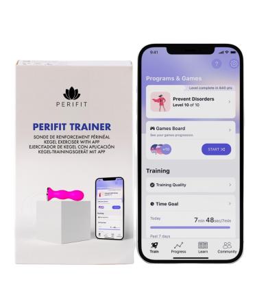 Perifit - cone exercise device with app |Pelvic floor trainer |Strengthens the pelvic floor muscles improves the bladder control and accelerates the recovery after birth pink - Buy Online on GoSupps.com