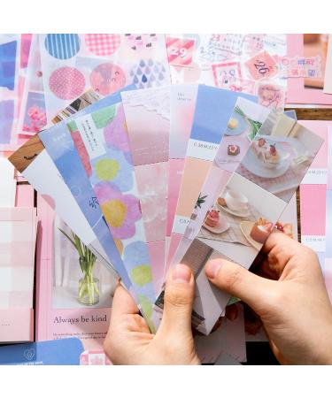 348 Pcs Pink Cute Kawaii Scrapbooking Kit for Bullet Journaling & DIY Crafts - A6 Grid Notebook & Stationery Set for Teen Girls, Kids & Women - Buy Online on GoSupps.com