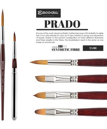 Escoda Prado 1461 Short Handle Artist Watercolor Brush | Size 4 Filbert - Synthetic Sable - Buy Online on GoSupps.com