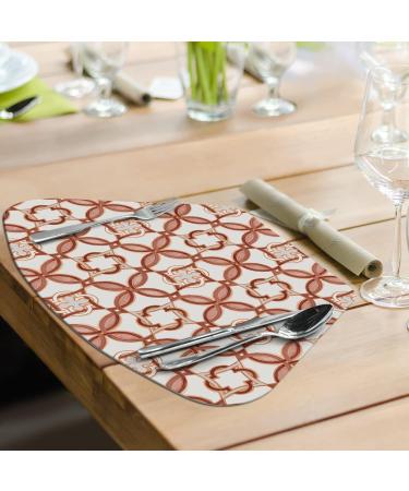 CounterArt Medallions Reversible Plastic Placemat 4 Pack - Made in USA | Easy Care & Flexible Design - Buy Online on GoSupps.com
