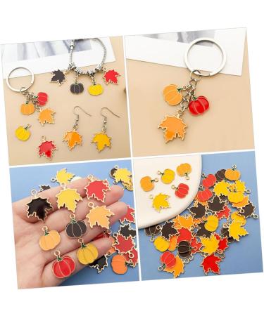 DIYEAH 32pcs Thanksgiving Pumpkin Head Pendant Bulk Charms Enamel Maple Leaf Charms Pumpkin Diy Jewelry Pendant Earrings Metal Charms for Jewelry Making Craft Supplies Bracelet Zinc Alloy - Buy Online on GoSupps.com