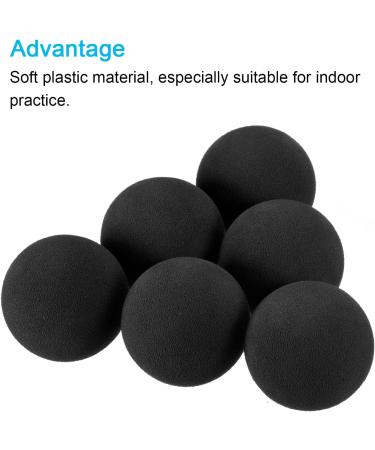Indoor Golf Foam Balls Pack - Sponge Practice Balls for Swing Training - Black - Buy Online on GoSupps.com