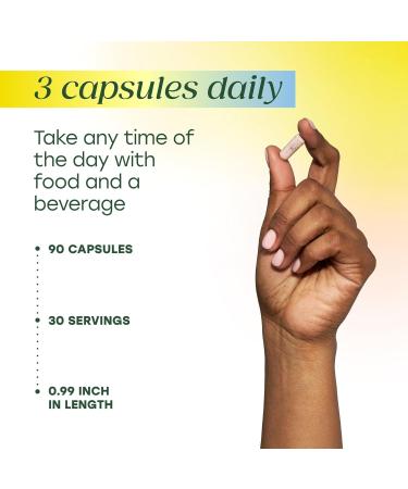 MegaFood Magtein Magnesium L-Threonate - Magnesium Supplement 2000mg Per Serving - Supports Short-Term Memory Focus Alertness & Normal Sleep Cycles - Vegan Gluten Free - 90 Capsules 30 Servings - Buy Online on GoSupps.com