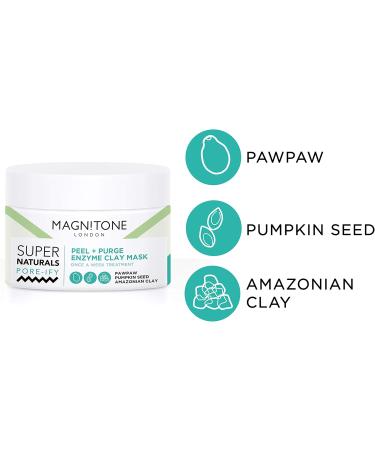 Magnitone SuperNaturals Pore-ify Peel + Purge Enzyme Clay Mask (50 ml) Peel + Purge Clay Mask - Buy Online on GoSupps.com