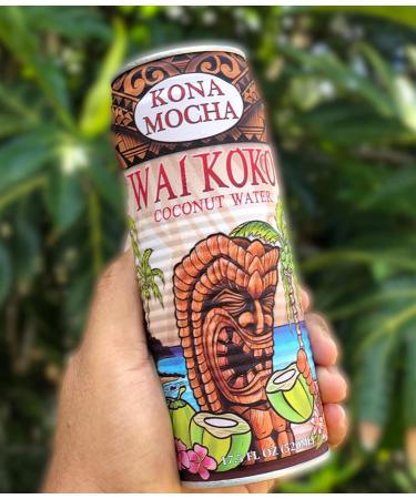 Wai Koko Coconut Water - Kona Mocha Flavor (12pk) | Refreshing Hydration - Buy Online on GoSupps.com