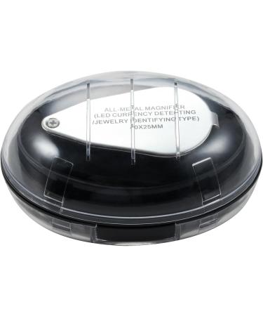 MSLAN 40X Full Metal Illuminated Jewelers Magnifier - Pocket Folding Magnifying Glass with LED Light for Currency Detecting and Jewelry Identifying - Buy Online on GoSupps.com