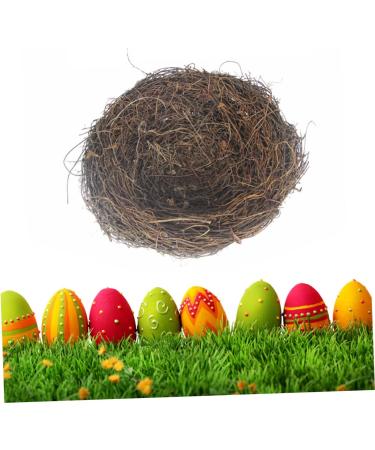 Buy WOFASHPURET Hamster Gerbil Bed Nest - Flower Decoration Rattan & Feather Ornament (15cm) - Buy Online on GoSupps.com