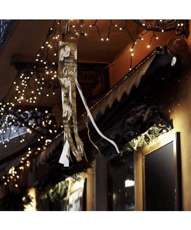 Inspirational Quotes Halloween Windsock Ghost Flag 40" Halloween Outdoor Hanging Decorations Garden Window Yard Decor - Buy Online on GoSupps.com