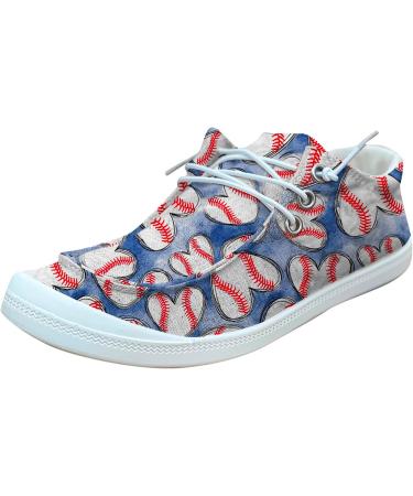 BLUGY Women's Fashion Casual Baseball Canvas Sneakers - Blue, Size 38 - Buy Online on GoSupps.com