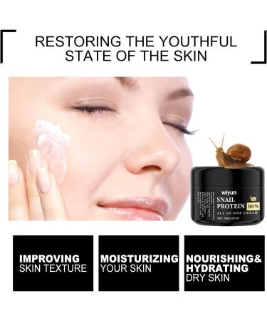 Snail Mucin Moisturizing Cream 96% Lifting And Firming Cream With Snail Collagen Repair Cream Snail Mucin 96% Nourishing Moisturizing And Anti-Aging (8pcs) - Buy Online on GoSupps.com