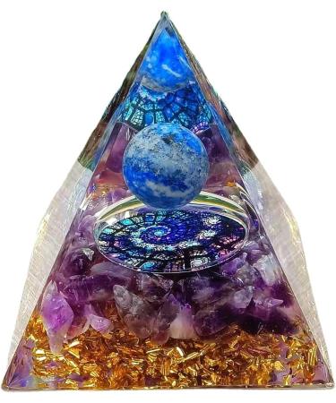 Crystal Positive Energy Generator Orgonite Pyramid for Chakra Healing and Protection - Reiki Supplies and Home Decor Gift - Buy Online on GoSupps.com