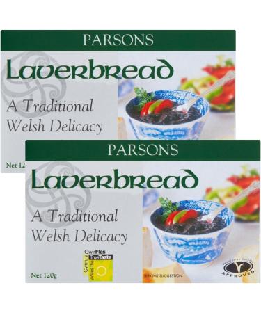 Laverbread-A Welsh Delicacy Bundle Containing Two 120g Packs of Parsons Brand Laverbread Seaweed Based Welsh Delicacy - Buy Online on GoSupps.com