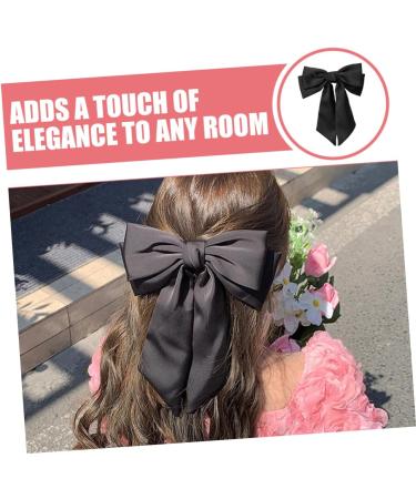 minkissy Bow Hairpin Elegant Hair Clips Hairpins Hair Ribbons Tiara Barrettes for Women Large Bow Hair Clip Hair Bows for Teens Barrettes for Thick Hair Bow Tie Ponytail Big Bow Headgear - Buy Online on GoSupps.com