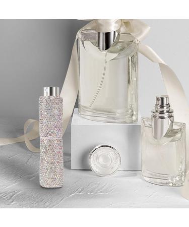 Rhinestone Perfume Atomizer | 10ml Refillable Bling Crystal Travel Perfume Bottle | Pocket Size Perfume Spray Dispensers | Outdoor Travel Dispensing Bottle for Cosmetic & Perfume Other Liquids White - Buy Online on GoSupps.com