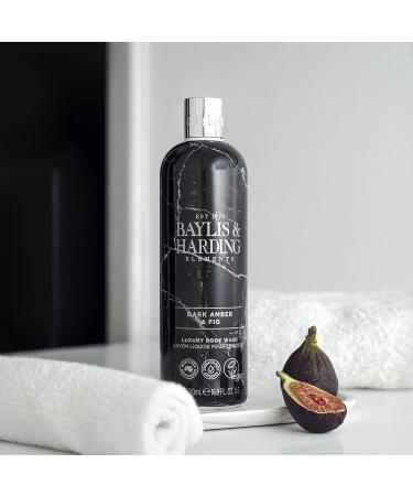 Baylis & Harding Liquid Body Wash Soap Elements Dark Amber & Fig 16.9oz/500ml (4-Pack) - Buy Online on GoSupps.com