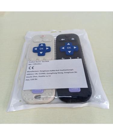Remote Control Silicone Bathing Toy Set for Babies | Teething Aid & Gum Soothing Toys (2-Pack) - Black & White - Buy Online on GoSupps.com