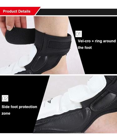 WIRUN Taekwondo Kickboxing Foot Protector Gear Karate Boxing Feet Guard Martial Arts Training Fight Punch Bag Sparring MMA WTF UFC Thi for Men Women Kids Beginner X-Small Black - Buy Online on GoSupps.com