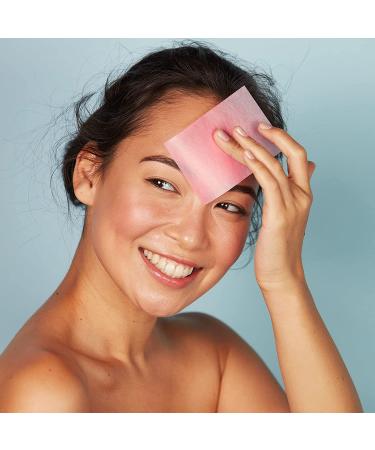 400 Oil Absorbing Tissues - Soft Blotting Sheets for Oily Skin & Travel - Pink - Buy Online on GoSupps.com